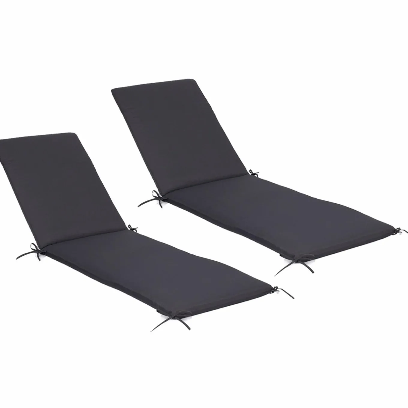 IDMarket Coussins transat gris 190 cm* Bains De Soleil|Fauteuils De Jardin