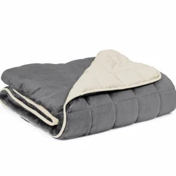 IDMarket Couverture lestée 7kg 150x200 cm gris et crème* Couettes Et Oreillers|Chambre Complète Adulte