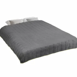 IDMarket Couverture lestée 7kg 150x200 cm gris et crème* Couettes Et Oreillers|Chambre Complète Adulte