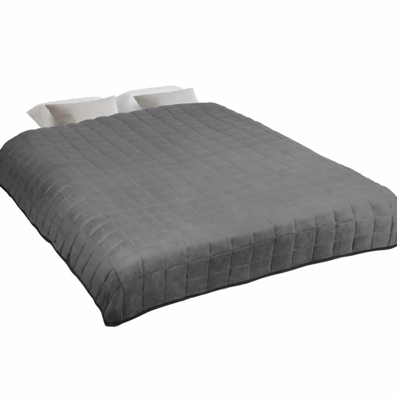 IDMarket Couverture lestée 7kg 150x200 cm gris clair et gris foncé* Couettes Et Oreillers|Chambre Complète Adulte