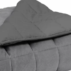 IDMarket Couverture lestée 7kg 150x200 cm gris clair et gris foncé* Couettes Et Oreillers|Chambre Complète Adulte