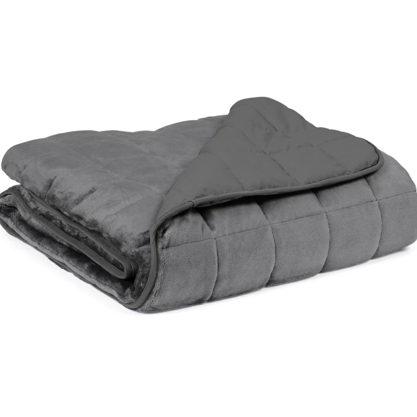 IDMarket Couverture lestée 150x200 cm bicolore gris clair et gris 9 kg* Couettes Et Oreillers