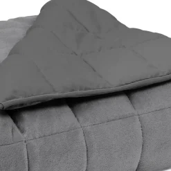 IDMarket Couverture lestée 150x200 cm bicolore gris clair et gris 9 kg* Couettes Et Oreillers