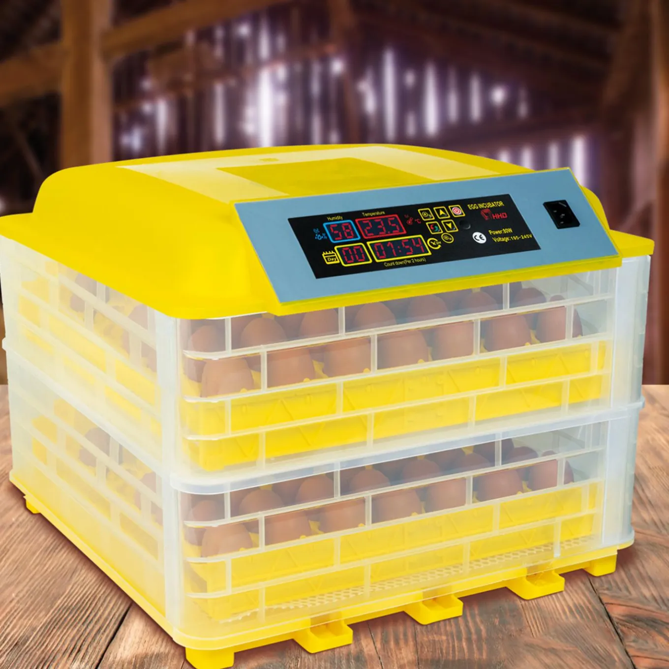 IDMarket Couveuse incubateur 112 œufs* Accessoires Animaux|Accessoires Poulailler