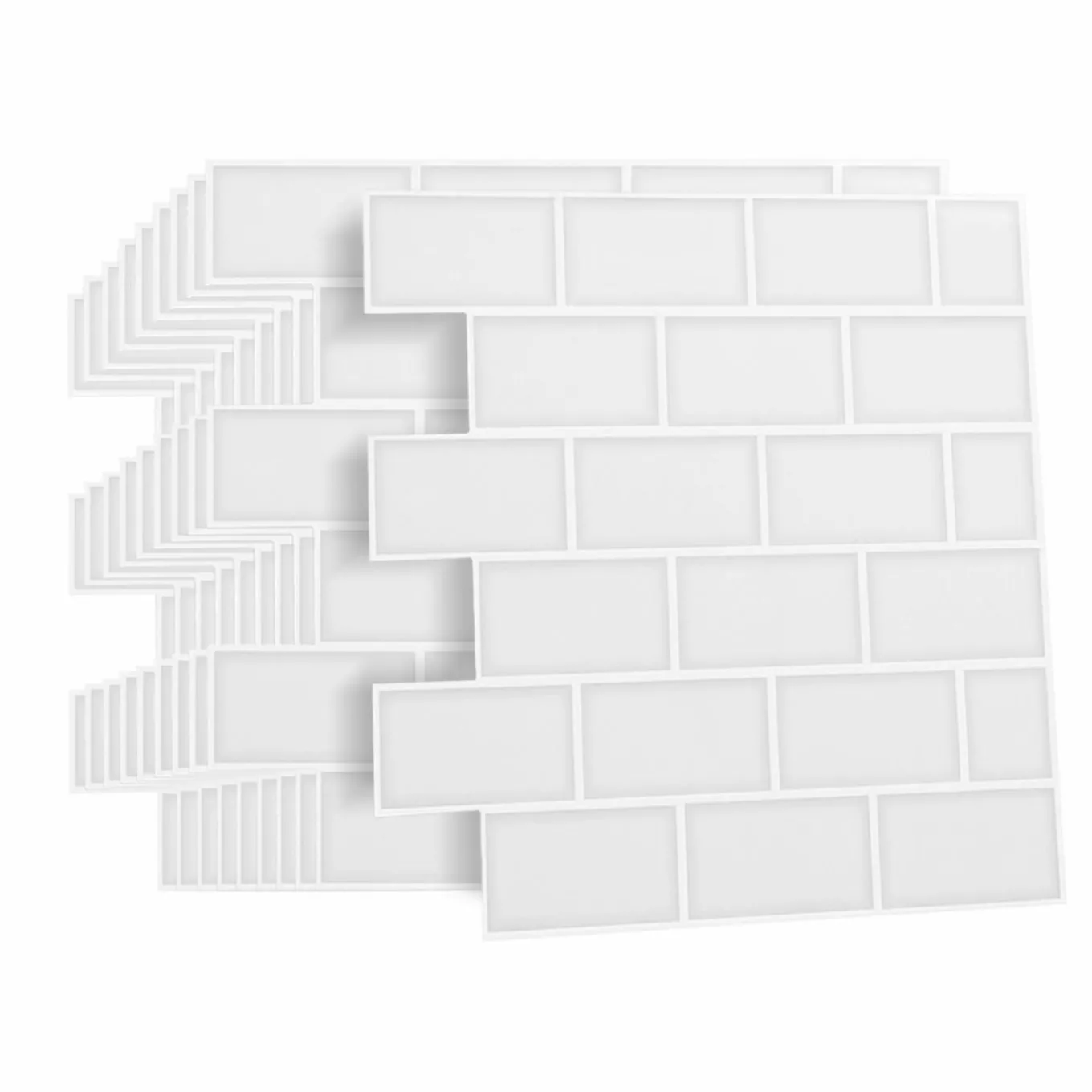 IDMarket Crédence adhésive murale effet carrelage blanc* Produits D’Aménagement Intérieur|Décoration Et Accessoires
