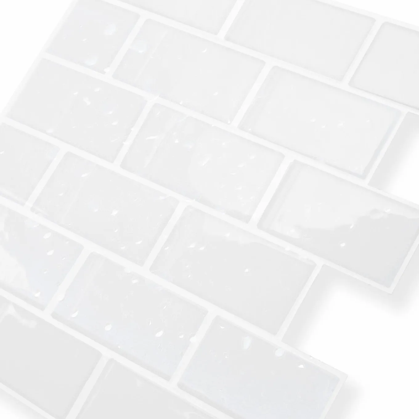 IDMarket Crédence adhésive murale effet carrelage blanc* Produits D’Aménagement Intérieur|Décoration Et Accessoires