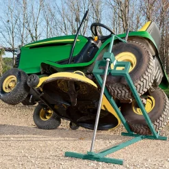 IDMarket Cric lève tracteur tondeuse 400 kg* Entretien Du Jardin Et Accessoires