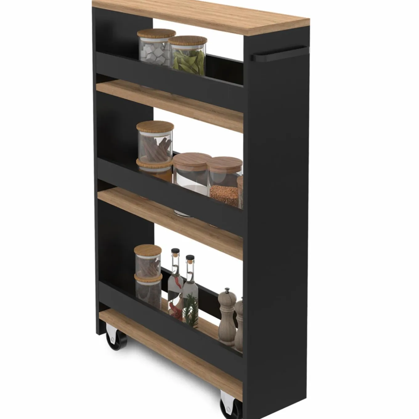 IDMarket Desserte de cuisine avec chariot de rangement à étages* Dessertes Et Éléments De Cuisine