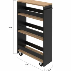 IDMarket Desserte de cuisine avec chariot de rangement à étages* Dessertes Et Éléments De Cuisine