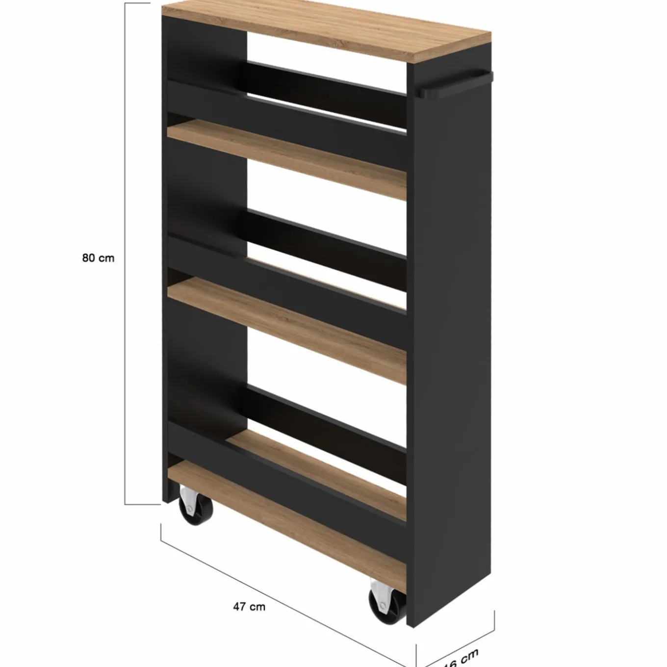 IDMarket Desserte de cuisine avec chariot de rangement à étages* Dessertes Et Éléments De Cuisine