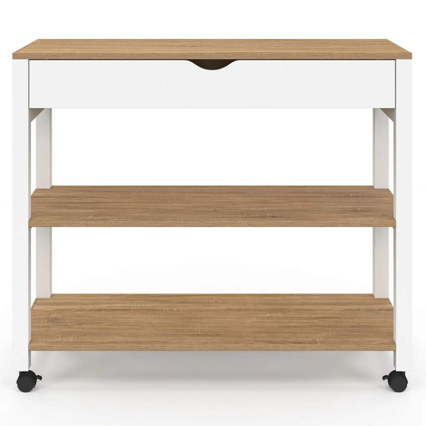 IDMarket Desserte de cuisine XXL plan de travail 110 cm et tiroir* Meubles De Cuisine Avec Plan De Travail|Dessertes Et Éléments De Cuisine