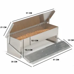 IDMarket Distributeur de graines pour poules anti nuisible* Accessoires Animaux|Accessoires Poulailler