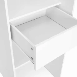 IDMarket Dressing extensible blanc et gris* Meubles Hauts|Meubles Blancs