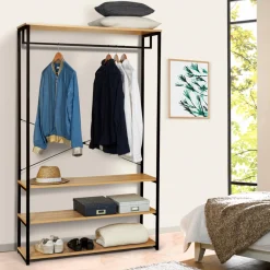 IDMarket Dressing industriel 100 cm* Meubles Hauts|Meubles En Bois