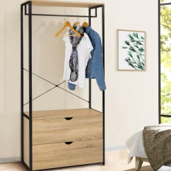 IDMarket Dressing industriel 2 tiroirs 80 cm* Meubles Hauts|Collection Agencement Magasin