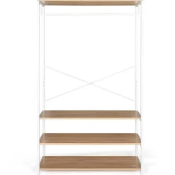 IDMarket Dressing industriel blanc 100 cm* Meubles Hauts|Collection Agencement Magasin