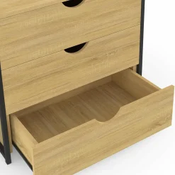 IDMarket Dressing penderie 3 tiroirs L.60 cm design industriel* Dressings Et Portants Vêtements|Chambre Complète Adulte