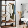 IDMarket Dressing penderie avec étagères style industriel* Meubles Hauts|Meubles En Bois