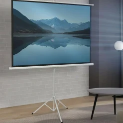 IDMarket Ecran de projection 84 pouces avec support trépied hauteur réglable* Décoration Et Accessoires|Collection Agencement Magasin
