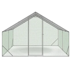 IDMarket Enclos à poules 9m2 parc grillagé 3x3m* Volières Et Enclos