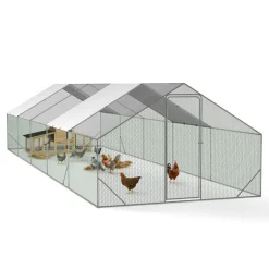 IDMarket Enclos poulailler 30m²* Volières Et Enclos|Poulaillers