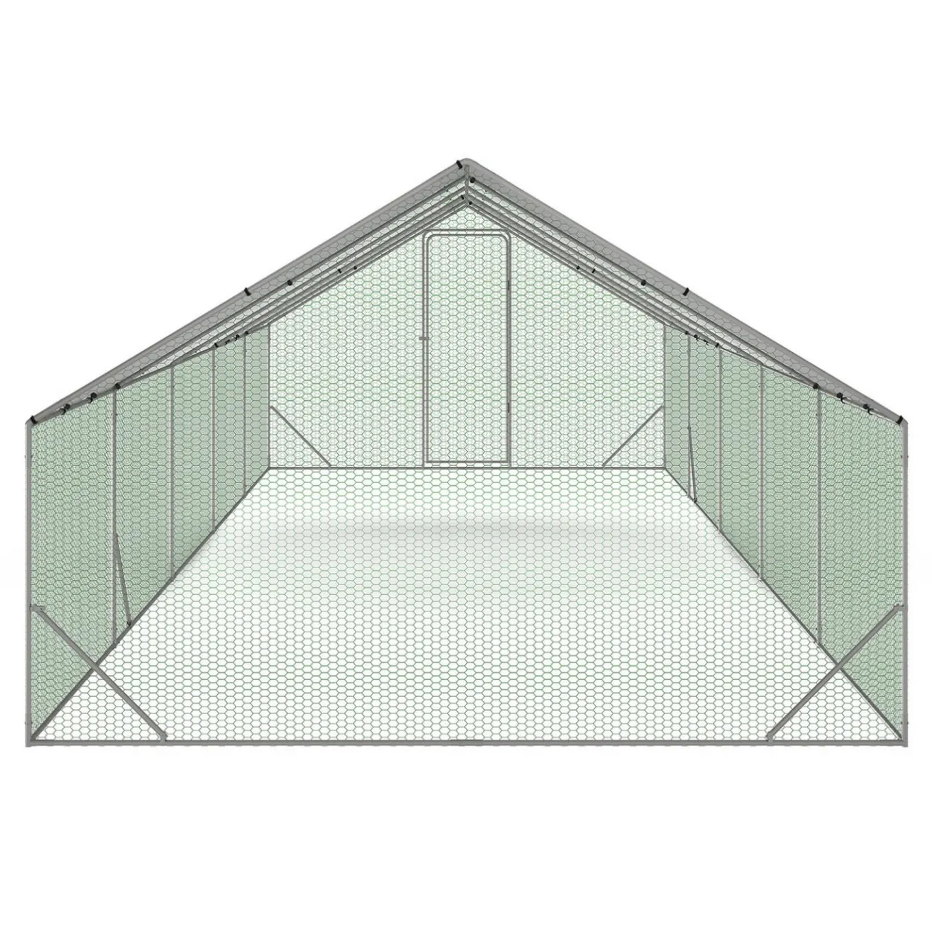 IDMarket Enclos poulailler 30m²* Volières Et Enclos|Poulaillers