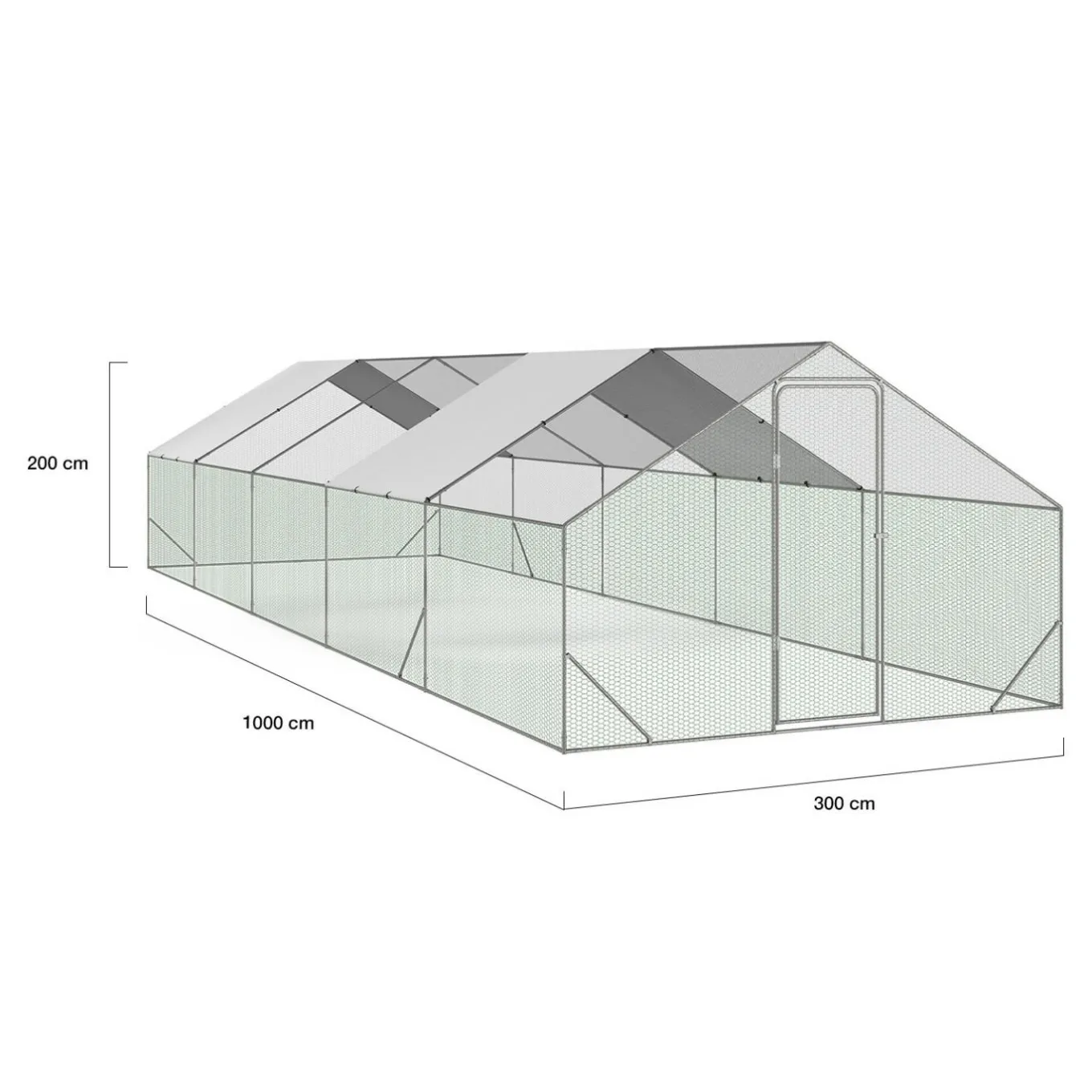 IDMarket Enclos poulailler 30m²* Volières Et Enclos|Poulaillers