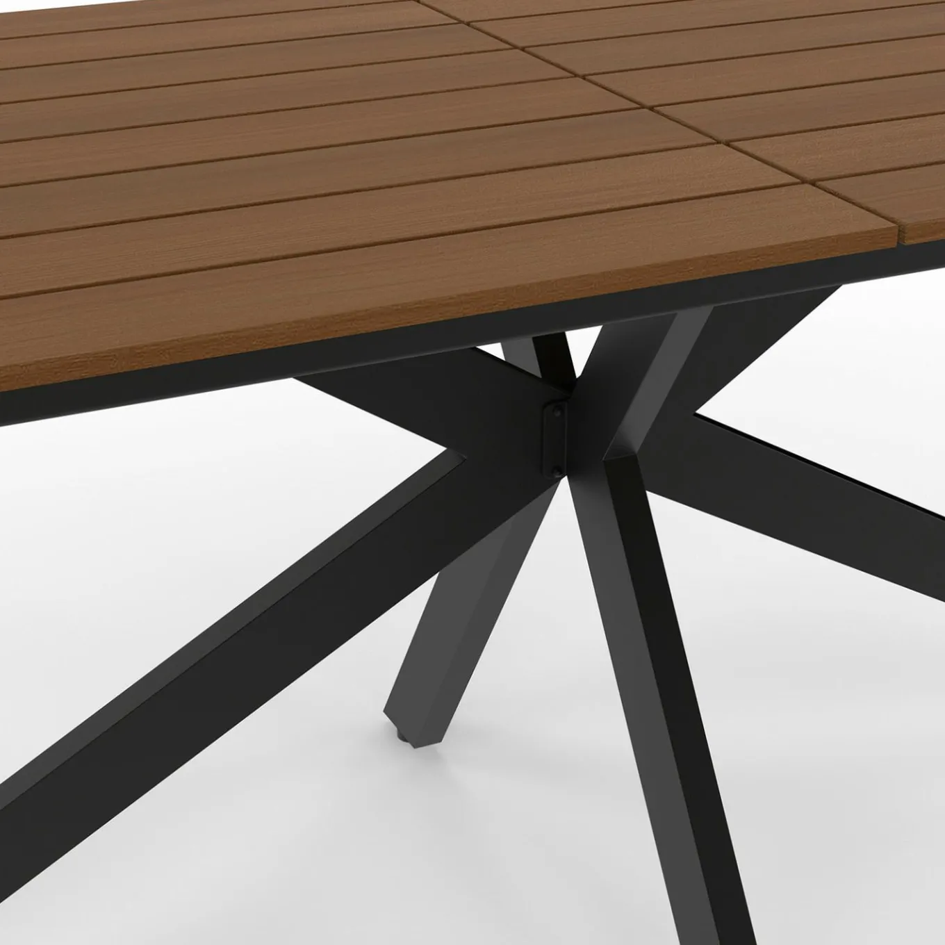 IDMarket Ensemble table et chaise salon de jardin 8 personnes pied araignée noir* Salons De Jardin