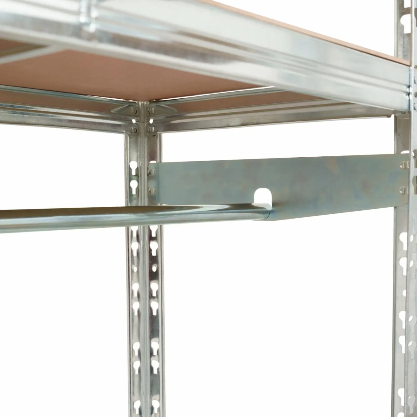 IDMarket Etagère charge lourde 8 plateaux avec vestiaire* Etagères Charges Lourdes|Meubles Bricolage Et Rayonnage