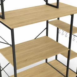 IDMarket Etagère de cuisine support micro ondes* Meubles Hauts|Meubles De Cuisine Avec Plan De Travail