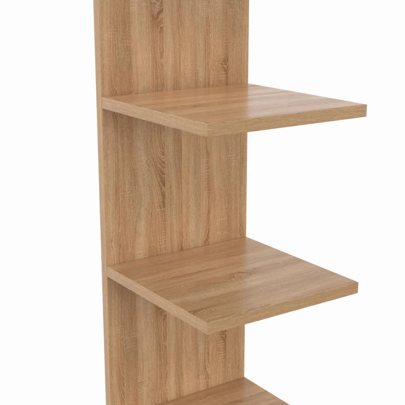 IDMarket Etagère murale suspendue façon hêtre 190 cm* Etagères|Petits Meubles