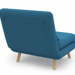 IDMarket Fauteuil convertible en lit 1 place bleu canard* Salon Complet|Fauteuils