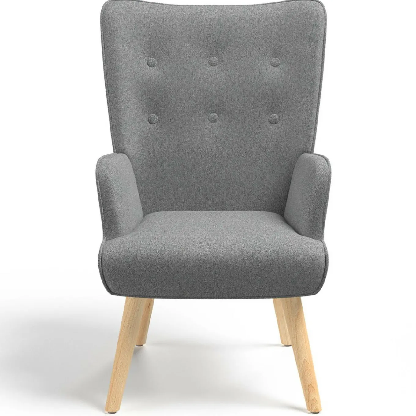 IDMarket Fauteuil design scandinave gris clair* Collection Agencement Magasin|Collection Scandinave