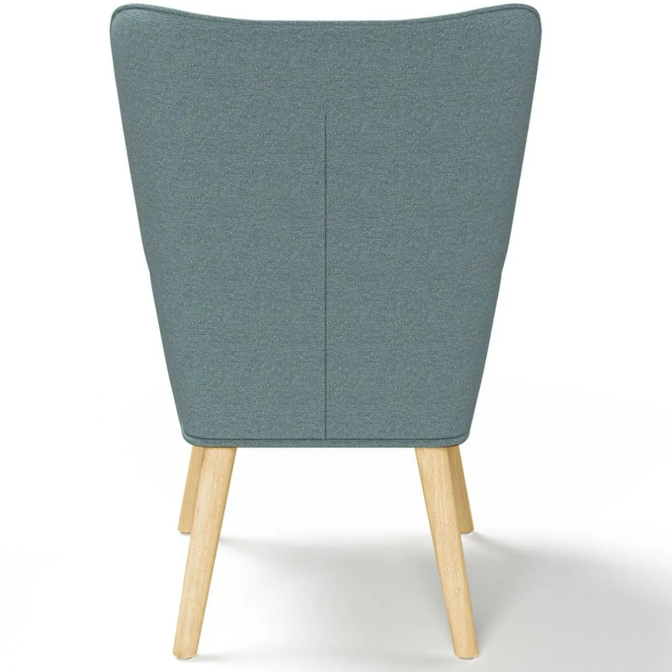 IDMarket Fauteuil en tissu vert eucalyptus scandinave* Fauteuils