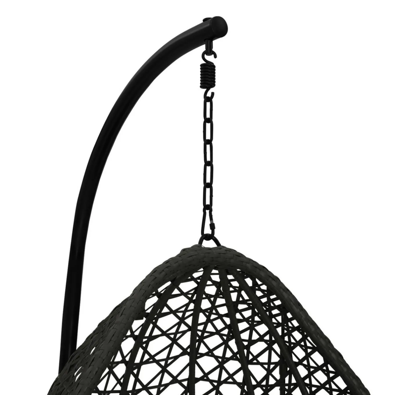 IDMarket Fauteuil lune suspendu avec coussins gris* Fauteuils De Jardin