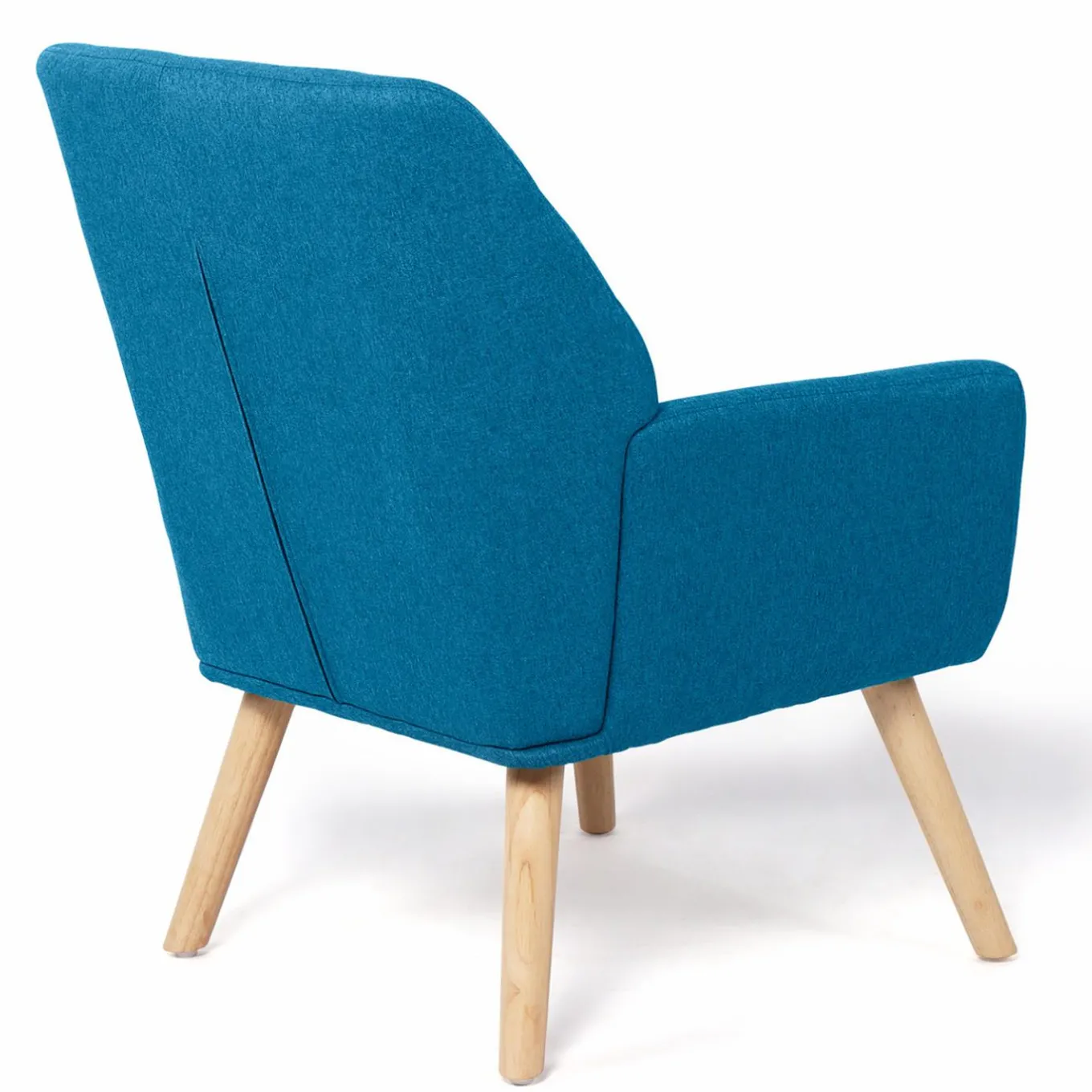 IDMarket Fauteuil scandinave bleu canard* Collection Agencement Magasin|Collection Scandinave