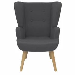 IDMarket Fauteuil scandinave confortable gris* Fauteuils