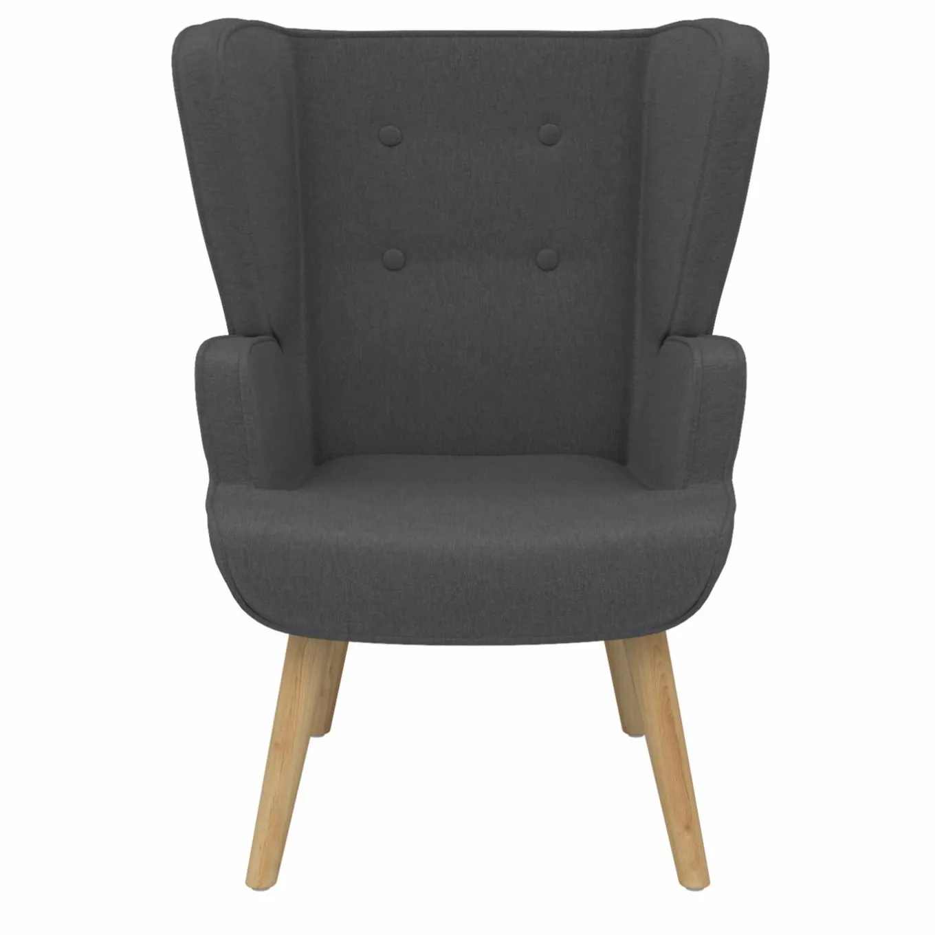IDMarket Fauteuil scandinave confortable gris* Fauteuils