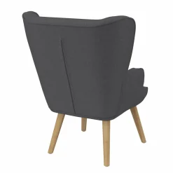 IDMarket Fauteuil scandinave confortable gris* Fauteuils