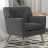IDMarket Fauteuil scandinave gris anthracite* Collection Agencement Magasin|Collection Scandinave