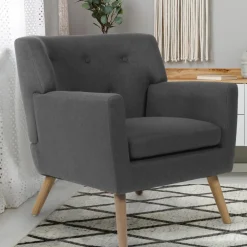 IDMarket Fauteuil scandinave gris anthracite* Collection Agencement Magasin|Collection Scandinave