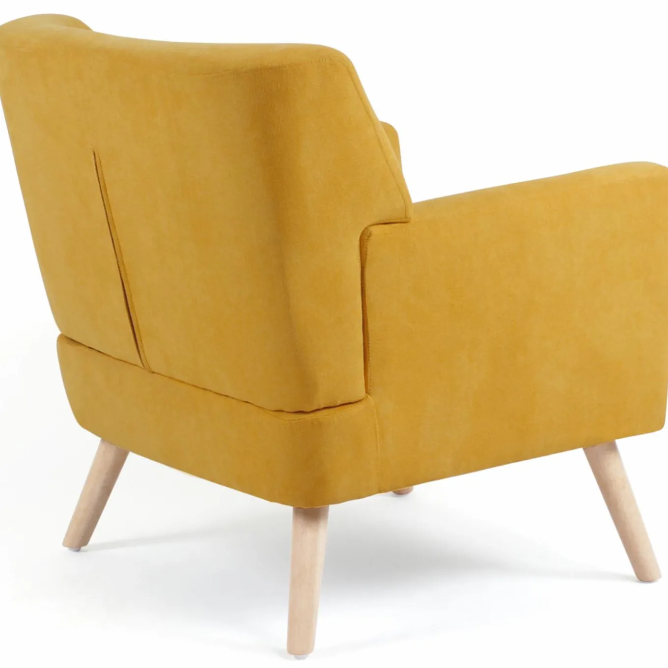IDMarket Fauteuil scandinave jaune moutarde* Collection Agencement Magasin|Collection Scandinave