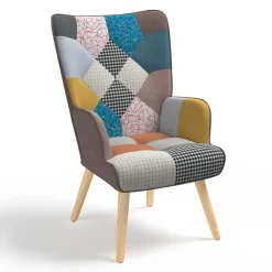 IDMarket Fauteuil scandinave multicolore* Collection Agencement Magasin|Collection Scandinave