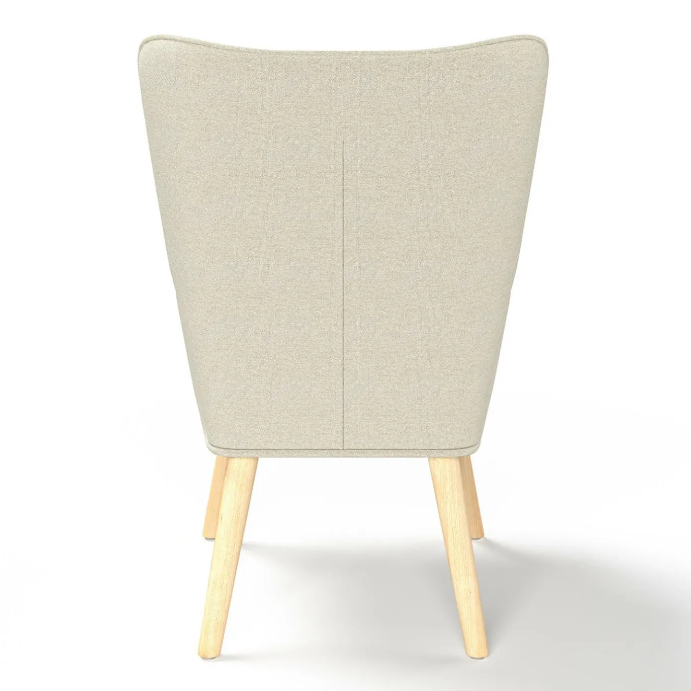 IDMarket Fauteuil scandinave tissu beige* Collection Scandinave|Fauteuils