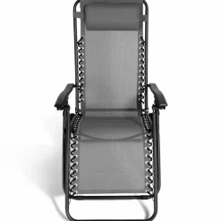 IDMarket Fauteuils RELAX grand confort gris anthracite* Fauteuils De Jardin