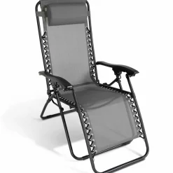 IDMarket Fauteuils RELAX grand confort gris anthracite* Fauteuils De Jardin