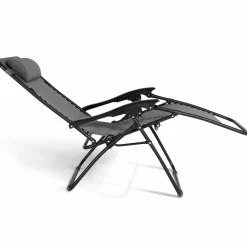 IDMarket Fauteuils RELAX grand confort gris anthracite* Fauteuils De Jardin