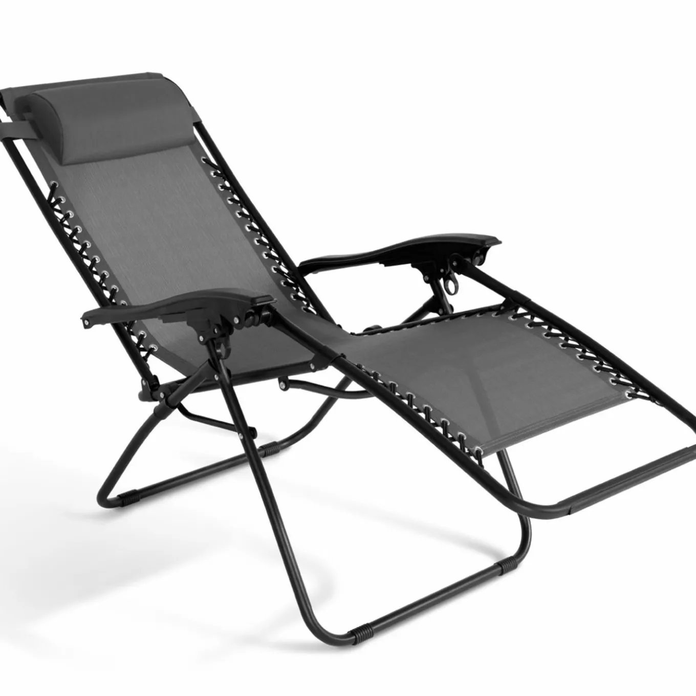 IDMarket Fauteuils RELAX grand confort gris anthracite* Fauteuils De Jardin