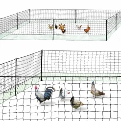 IDMarket Filet de clôture pour poulailler 24 mètres* Accessoires Poulailler|Volières Et Enclos