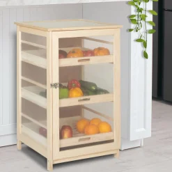 IDMarket Garde-manger bois pour fruits et légumes* Garde-Manger|Meubles Tiroirs